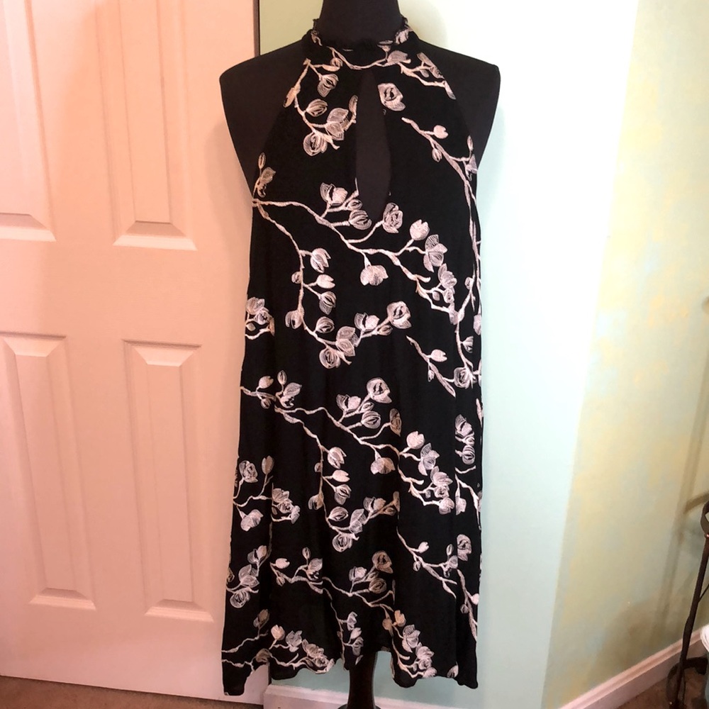 Sleeveless Embroidered Dress